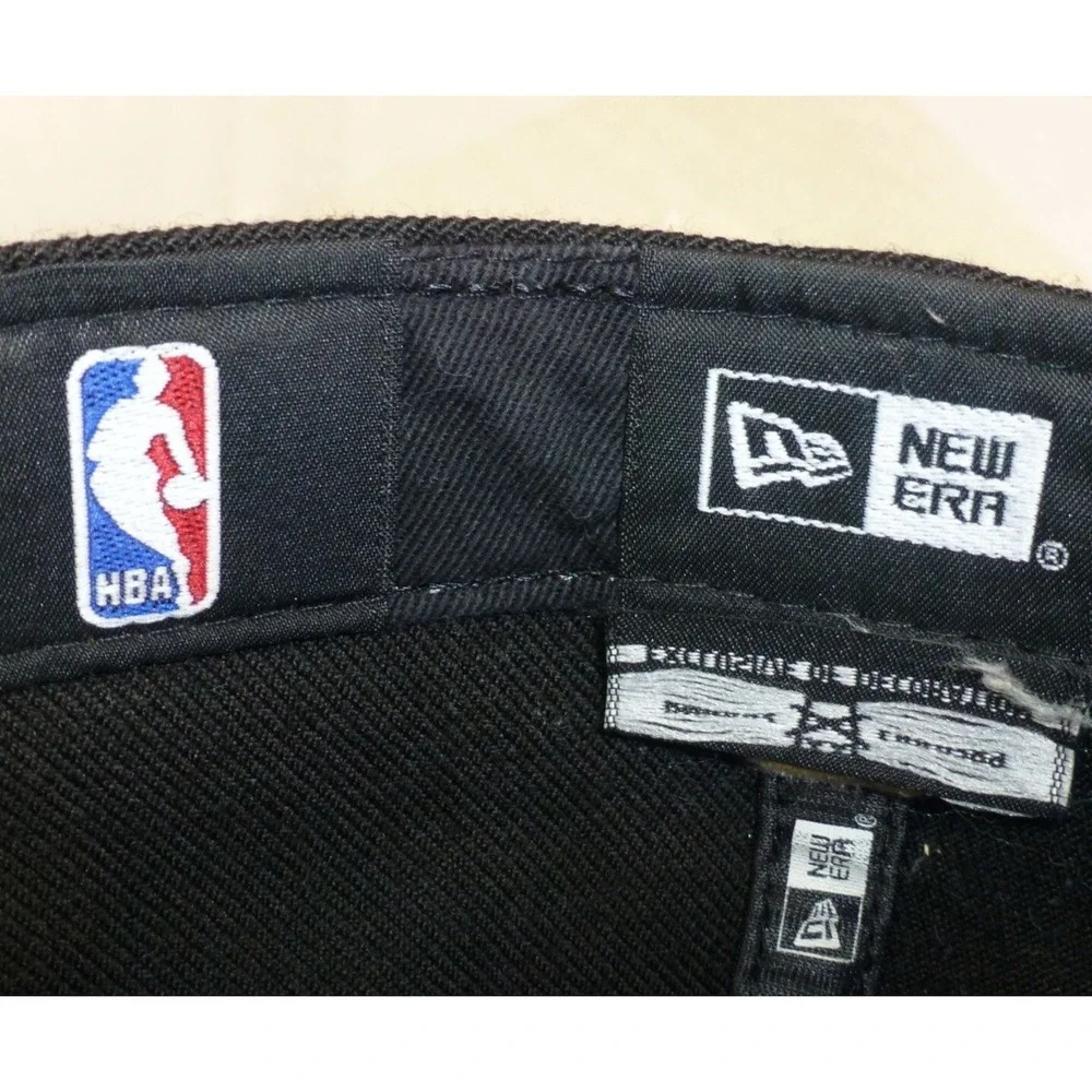 Atlanta Hawks 3 Way Basketball Club New Era 59FIFTY Black Fitted Hat 7 3/8 Size
